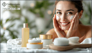 using cream and oil-based cleansers