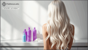 using toners and color-correcting shampoos