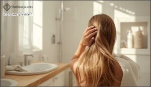 washing and drying fine hair safely