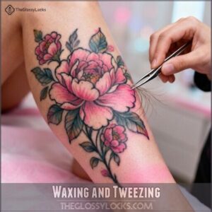 waxing and tweezing