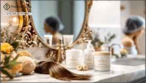 weekly hydrating hair masks and protein treatments