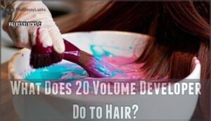 what does 20 volume developer do to hair