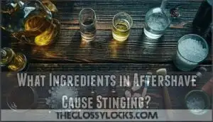 what ingredients in aftershave cause stinging