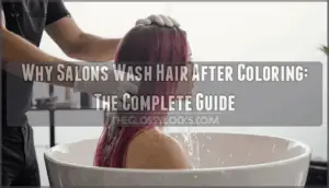 why salons wash hair after coloring