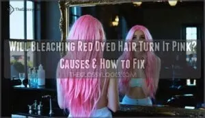 will bleaching red dyed hair turn it pink will bleaching red dyed hair turn it pink