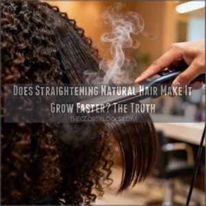 will straightening natural hair make it grow faster