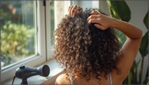 air drying and diffusing for frizz control