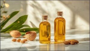 almond and castor oil for nourishment