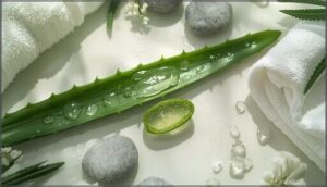 aloe face mask for soothing and balancing