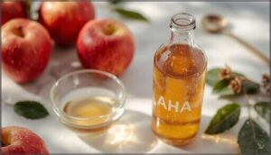 apple cider vinegar (alpha-hydroxy acids)