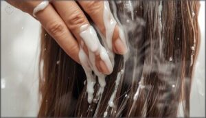 apply conditioner generously