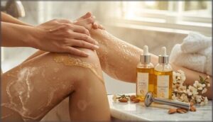 apply pre-shave oils or creams