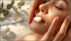 applying moisturizer for daytime