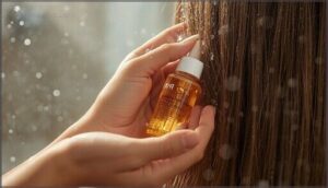 applying serums and oils to wet hair applying serums and oils to wet hair