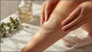 applying shaving cream or gel