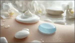 applying shaving cream or gel