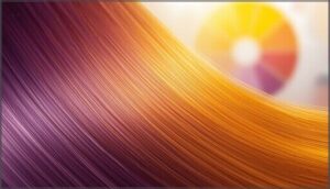 applying yellow pigments in hair color correction