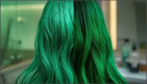 assess what’s causing green tones in hair
