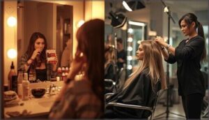 at-home vs. salon dye frequency