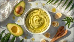 banana avocado face mask for nourishment