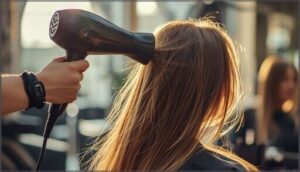 blow-drying for maximum lift blow-drying for maximum lift