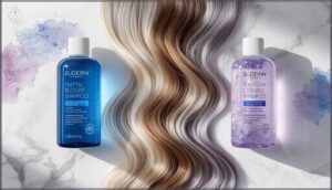 blue or purple shampoo for different hair types