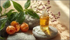 botanical antioxidants: green tea, rose hip oil, bakuchiol botanical antioxidants: green tea, rose hip oil, bakuchiol