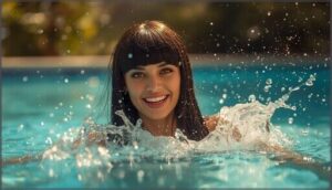 can you swim with a wig