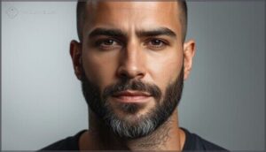 chin strap with defined edges chin strap with defined edges