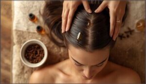 clove-infused oil scalp massage clove-infused oil scalp massage