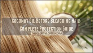 coconut oil before bleaching hair