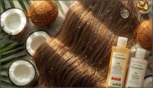 coconut oil for moisture and shine