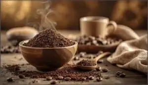 coffee grounds for dry skin