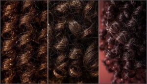 coily and kinky hair types