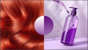 color theory: red hair and purple shampoo