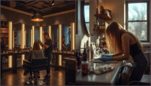 comparing salon and at-home dyeing times comparing salon and at-home dyeing times