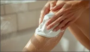 correct application of shaving cream or gel