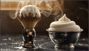 creating a rich lather with a shaving brush