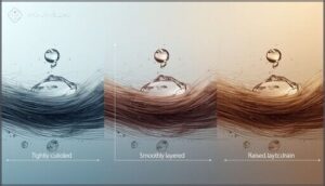 determining hair porosity and thickness