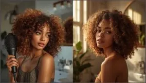 diffusing vs. air-drying for curl shape