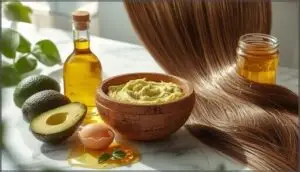 diy protein and avocado hair masks