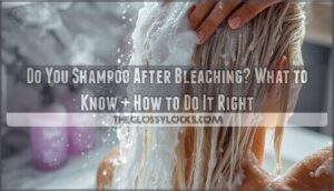do you shampoo after bleaching