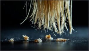 dryness, brittleness, and breakage