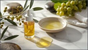 emollients and oils (jojoba, grapeseed) emollients and oils (jojoba, grapeseed)