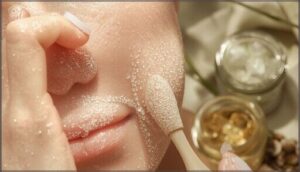 exfoliating to prevent ingrown hairs