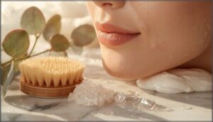 exfoliating to remove dead skin cells exfoliating to remove dead skin cells