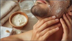 exfoliating with mild abrasives exfoliating with mild abrasives