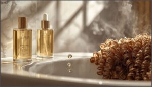 finishing with oils and serums for protection