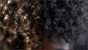 frizz and porosity differences