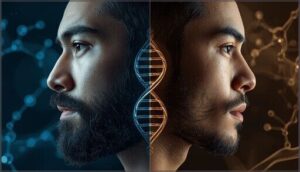 genetics and hormones in beard growth